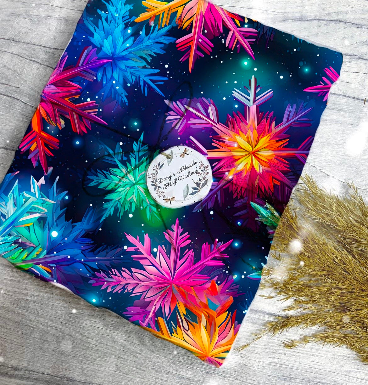 Bunte Schneeflocke Lila Winterzeit Aktuelle Vorbestellung